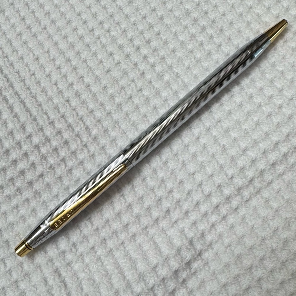 Elegant Cross Silver and Gold Pen Price is firm